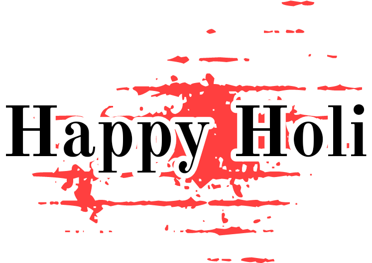 All The Best Love U - Happy Holi Text Png (1024x768), Png Download