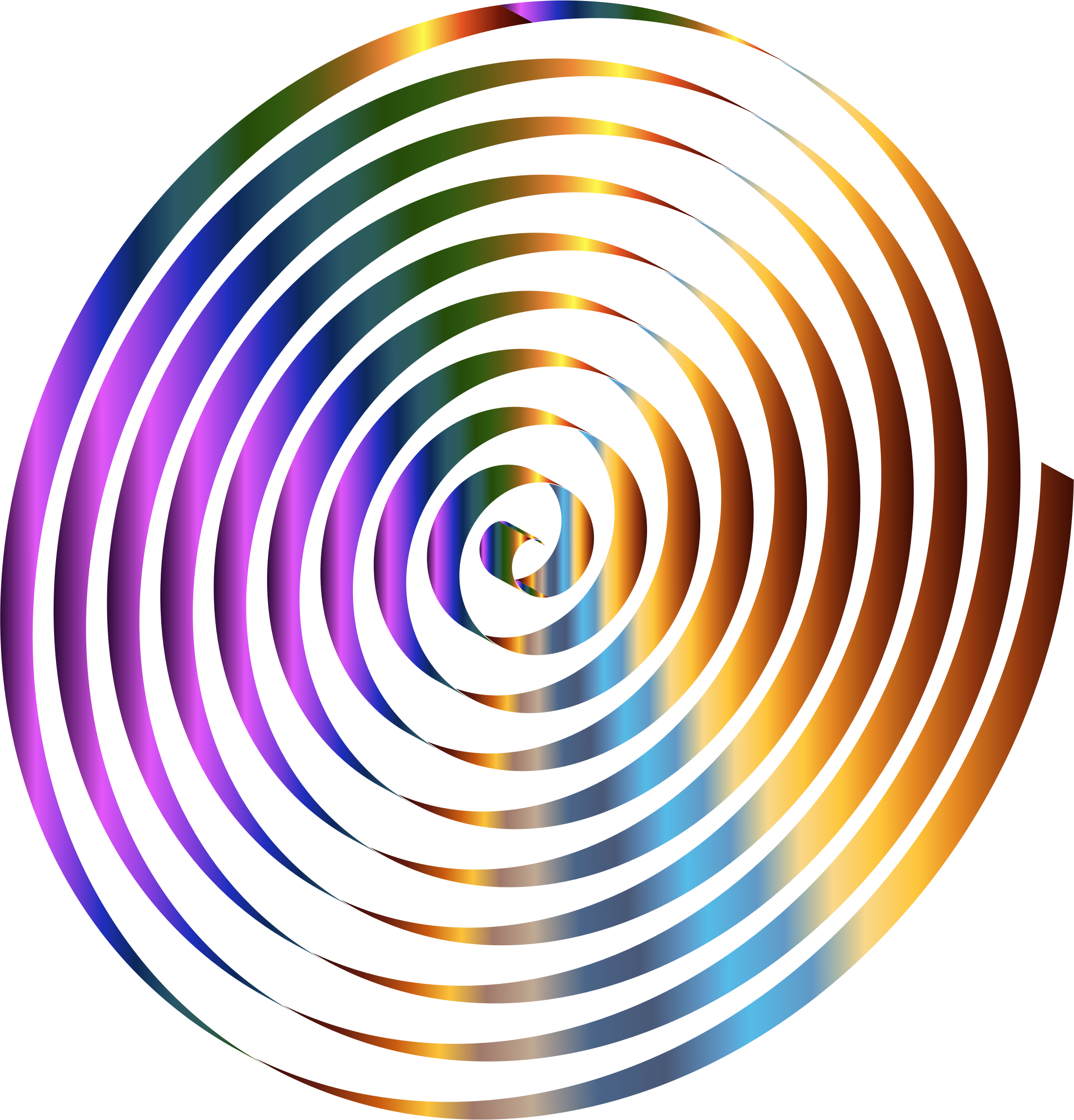 This Free Icons Png Design Of Chromatic 3d Spiral (2224x2320), Png Download