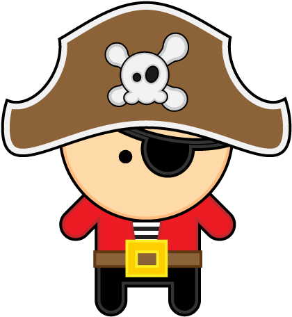 Pirate-themed Math & Literacy Night Sep - Cute Pirate Wall Clock (800x600), Png Download