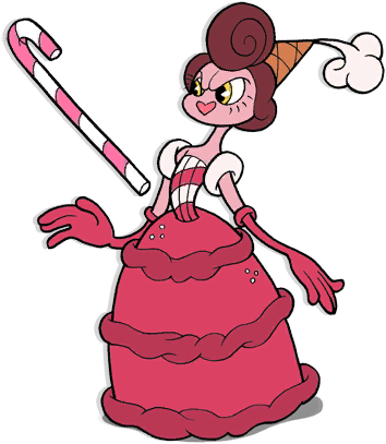 Picture Library Library Baroness Von Bon Bon - Cuphead Baroness Von Bonbon (357x421), Png Download