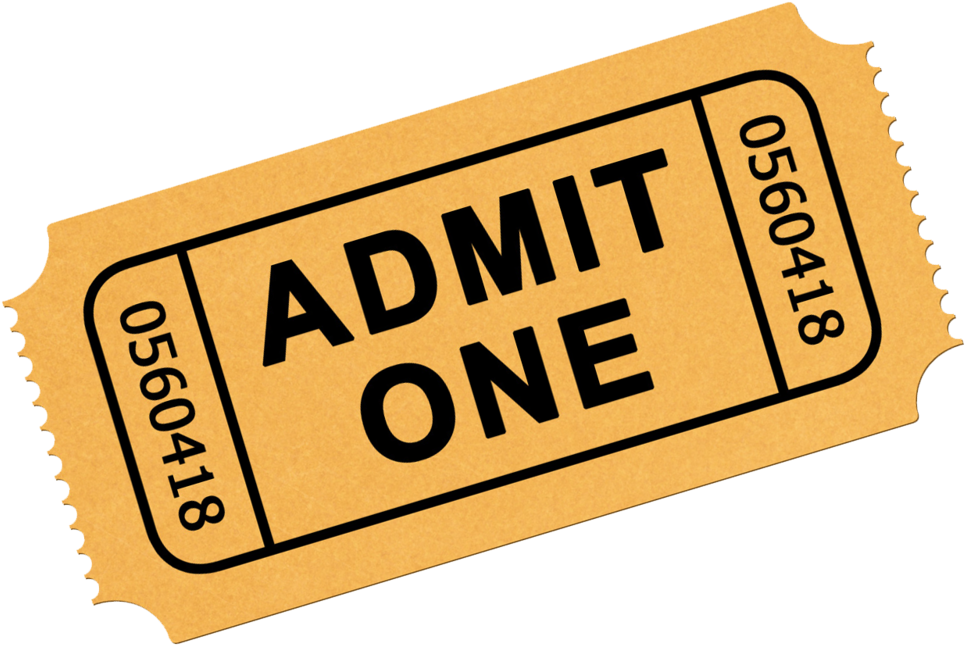Vector Transparent Beautifully Idea Movie Ticket Event - Ticket Clipart (1000x800), Png Download