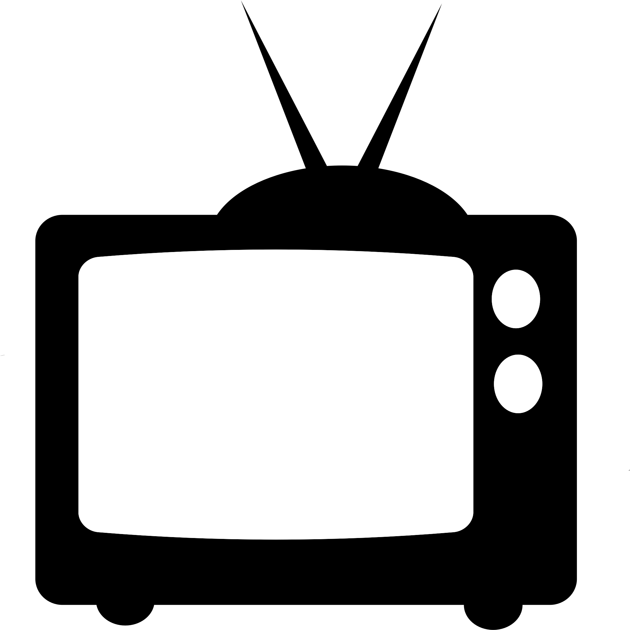Thumb Image - Tv Silhouette Png (2073x2075), Png Download