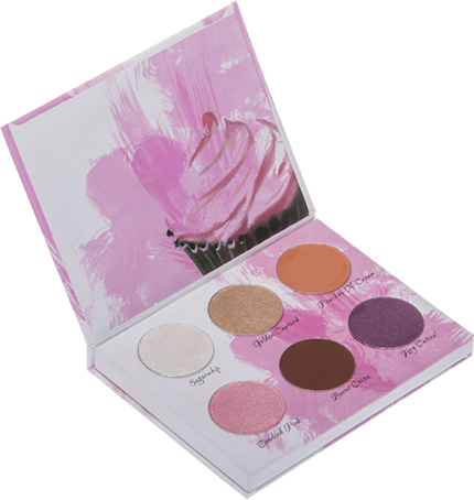 Cupcakes Makeup Palette By Piinksparkles - Cupcake Makeup Palette (430x454), Png Download