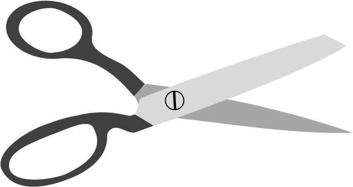 Scissor Png Picture - Powerpoint Scissors (692x367), Png Download