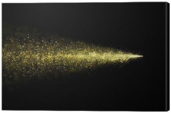 Abstract Gold Glittering Star Dust Trail Of Particles - Glitter (400x400), Png Download