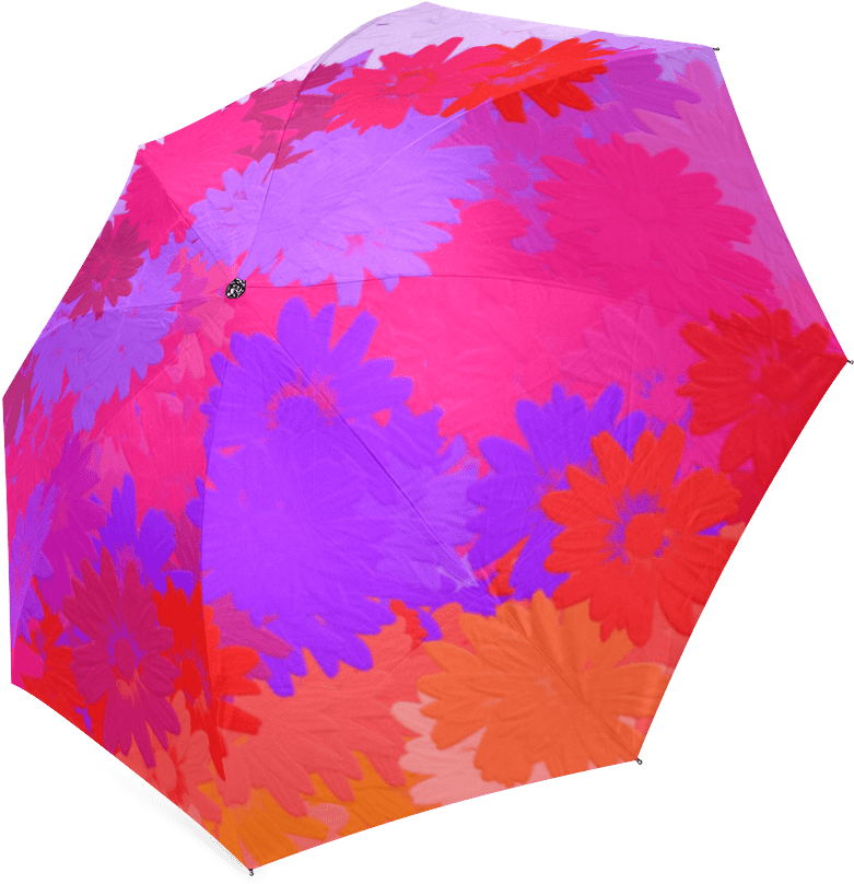 Purple, Pink And Orange Flowers - Purple (1000x1000), Png Download