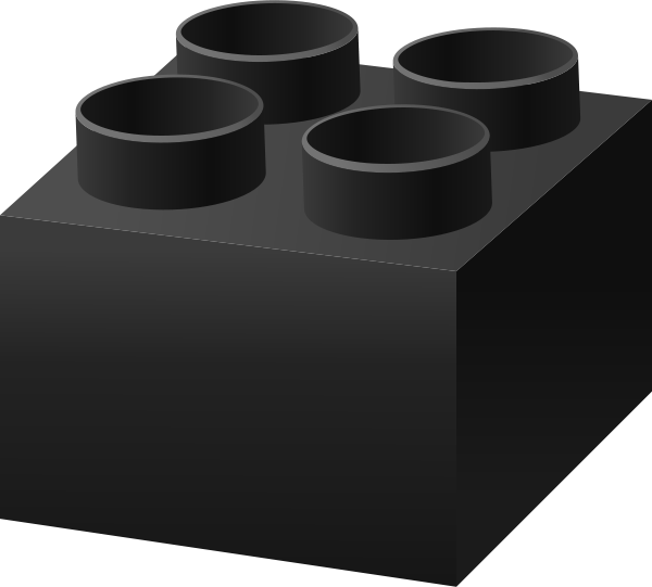 Lego Brick Black - Circle (600x541), Png Download