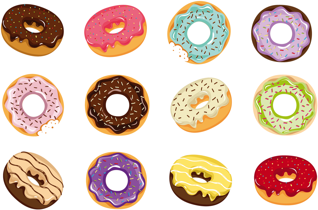 Donuts Png Photos - Imagens De Donuts Em Png (1400x932), Png Download
