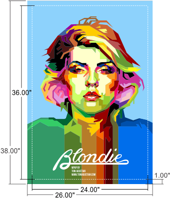 Blondie-bleeds - Parallel Lines By Blondie (350x427), Png Download