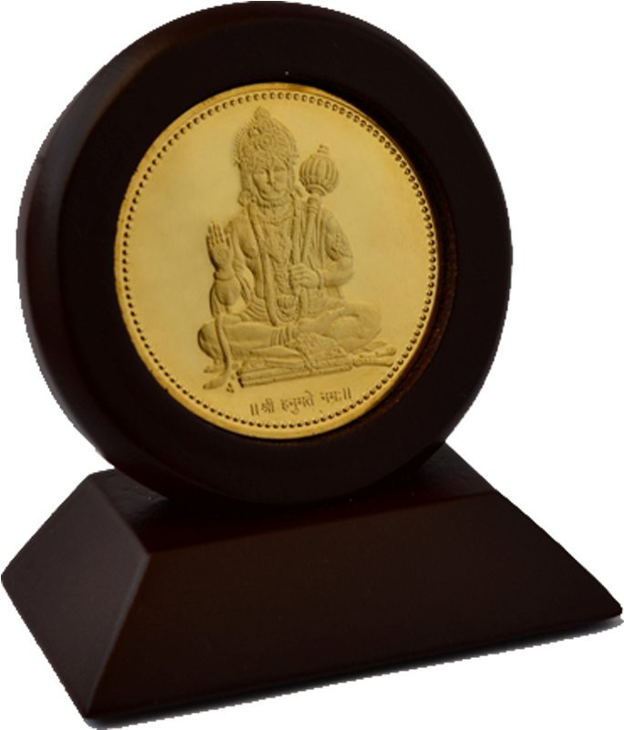 Car Hanumanji Round Plain - Hanuman Chalisa (800x800), Png Download