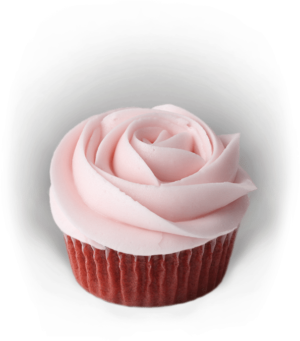 Dozen Pink Rose Cupcake Box - Flower Cupcake Png (638x800), Png Download