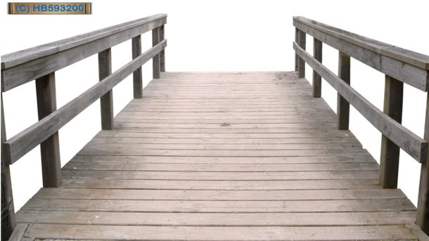 Wooden Bridge Png - Wood Pier Png (610x350), Png Download