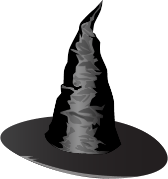 Witch's Hat - Wicked Witch Hat Png (338x361), Png Download