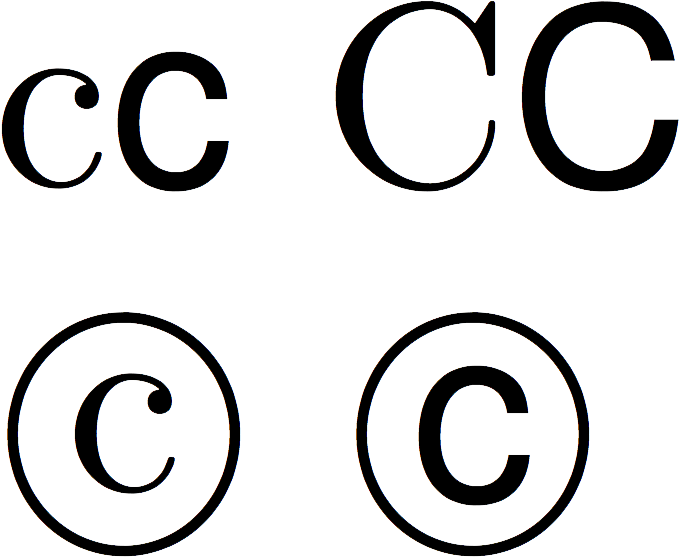Copyright Symbol Png Image File - Circle (828x634), Png Download