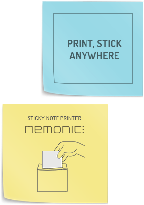 Print From Nemonic By Connection To Pcs Or Mobile Devices - Nemonic Direct Thermal Printer Mip-001 (293x417), Png Download