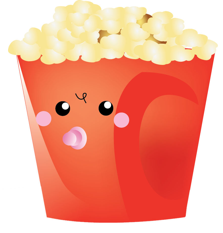 Carnival Popcorn Clip Art Clipart - Cute Popcorn Clipart Png (883x922), Png Download