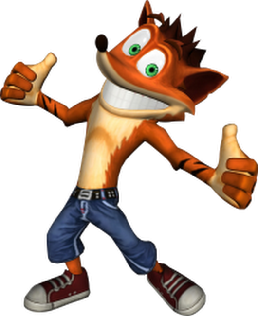 Crash Bandicoot - Photo - Crash Of The Titans Render (530x650), Png Download