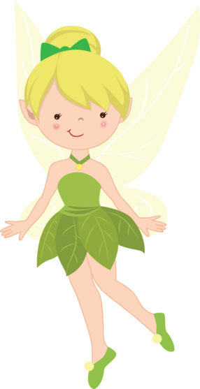 Tinkerbell Cliparts - Tinkerbell Fairies Clipart Cute (286x557), Png Download