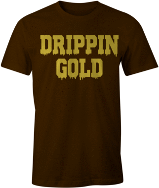 Drip Gold - Active Shirt (338x600), Png Download