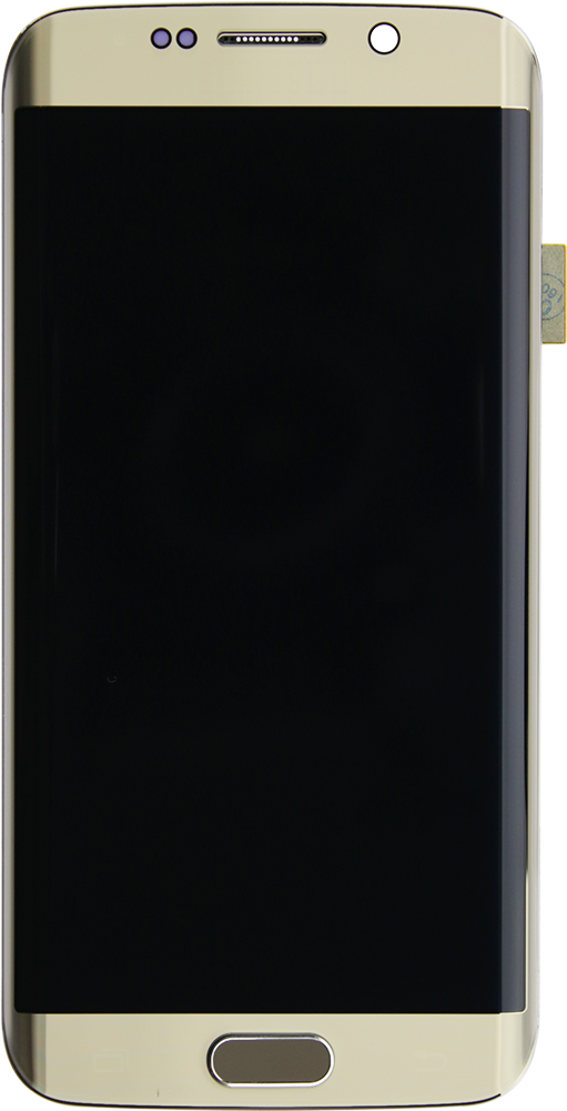 Galaxy S6 Edge Lcd Glass Replacement G925v Frame White - Mobile Phone (1200x1200), Png Download