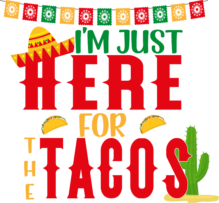 Cinco De Mayo Custom Printed Transfers - Taco (752x697), Png Download