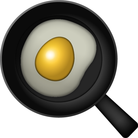 Cooking Egg Emoji - Fried Egg Emoji (480x480), Png Download