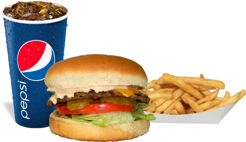 Combo - Burger Combo Png Hd (886x500), Png Download
