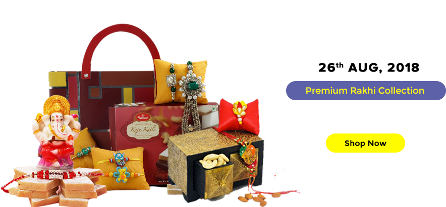 Premium Rakhi - Gift (893x431), Png Download