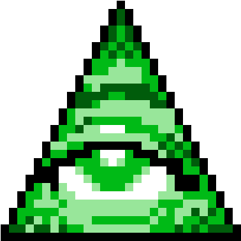 Illuminati X3 - Pixel Art Illuminati (1200x1200), Png Download
