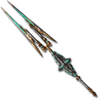 Sephira Emerald Fork - 四 叉 槍 (462x400), Png Download