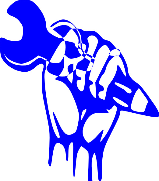 How To Set Use Blue Fist Svg Vector (522x596), Png Download