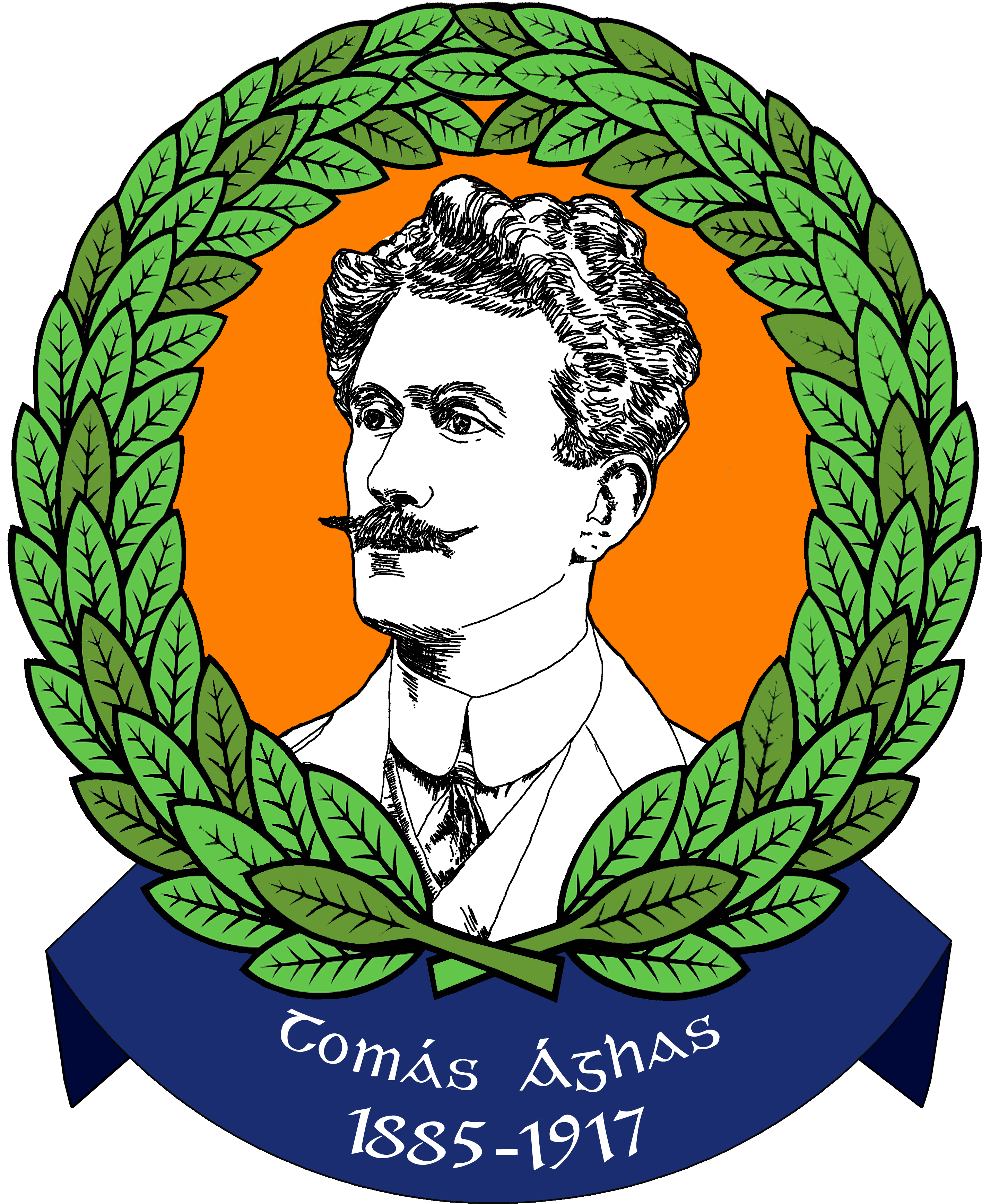 Thomas Ashe Logo Final Version Gold Background No Shapes - Illustration (3543x4134), Png Download