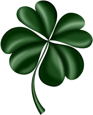 Pink Shamrock Clip Art (413x500), Png Download