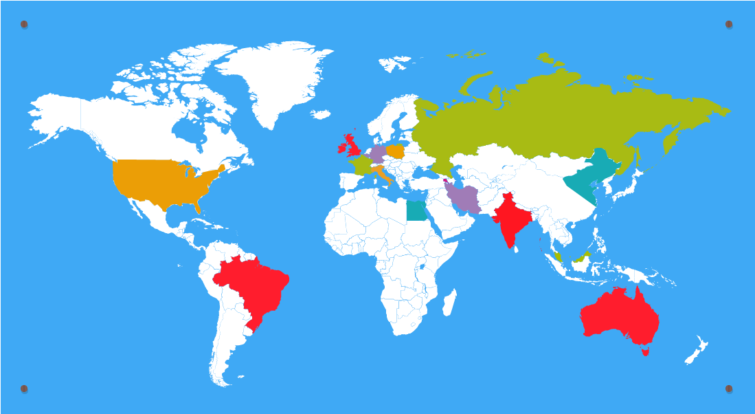 Fruity World Map - Map Of Where Pineapples Grow (1200x737), Png Download