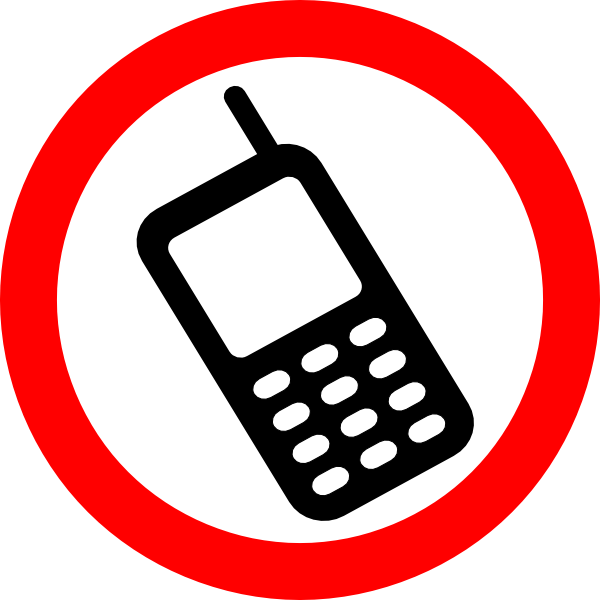 Phone Clipart Mobile Logo - No Phones Safety Sign (600x600), Png Download
