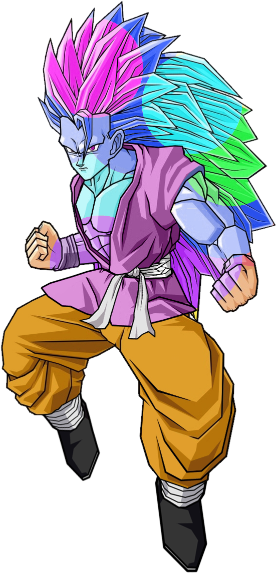 693kib, 666x1200, Inevitable Goku - Goku Super Saiyan Rainbow (666x1200), Png Download
