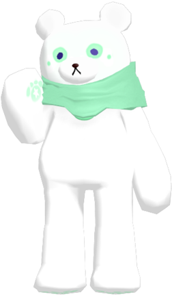 Komaru Bear - Cartoon (393x479), Png Download