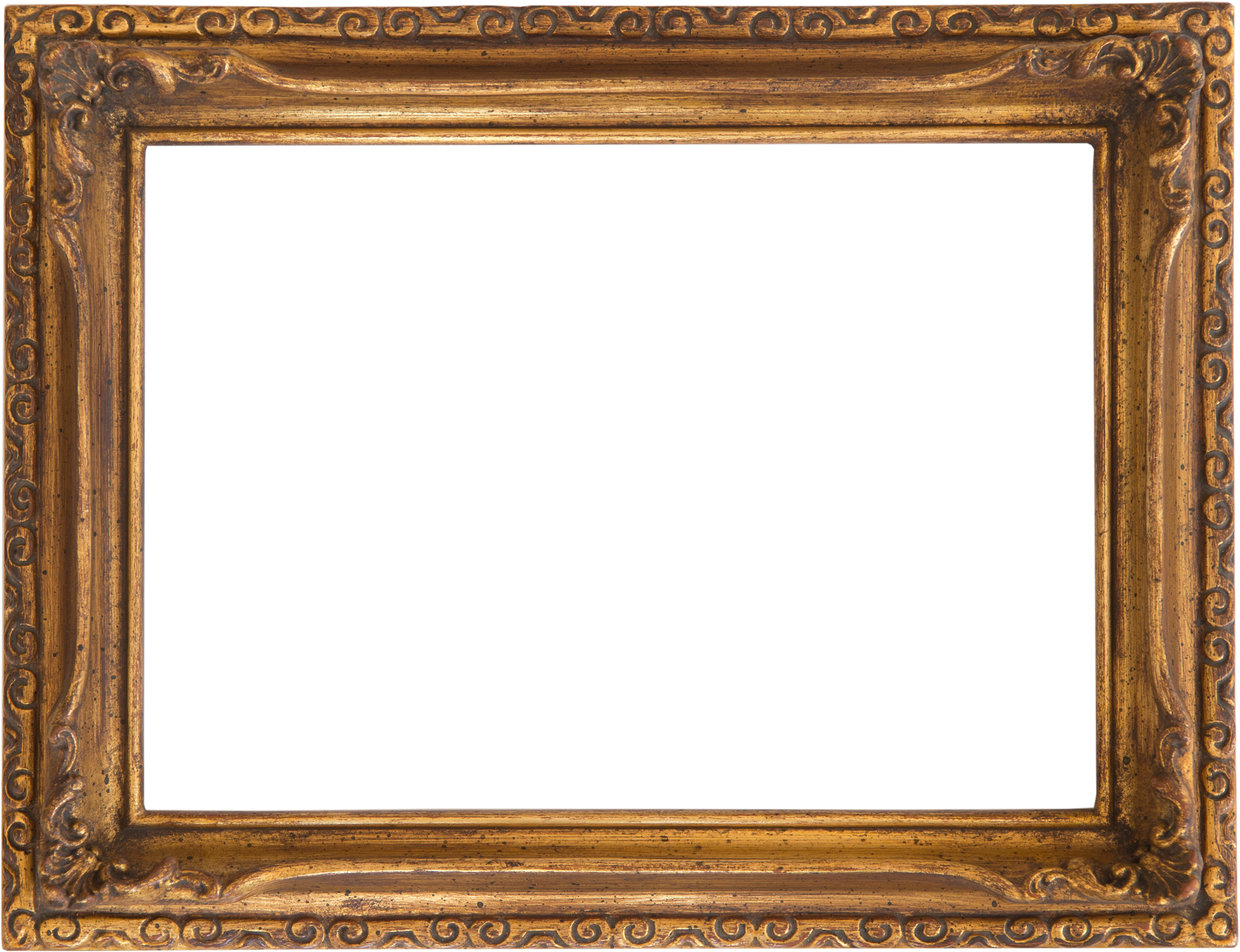 Husar 7180 - Vintage Frame (3314x2546), Png Download