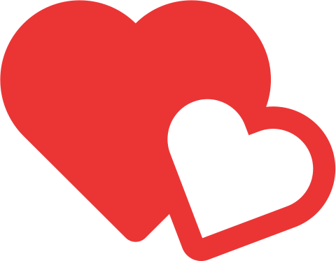 Dos Corazones Unidos, Simbolo De Una Pareja De Enamorados - Corazones Unidos Dibujos Para Imprimir (480x373), Png Download