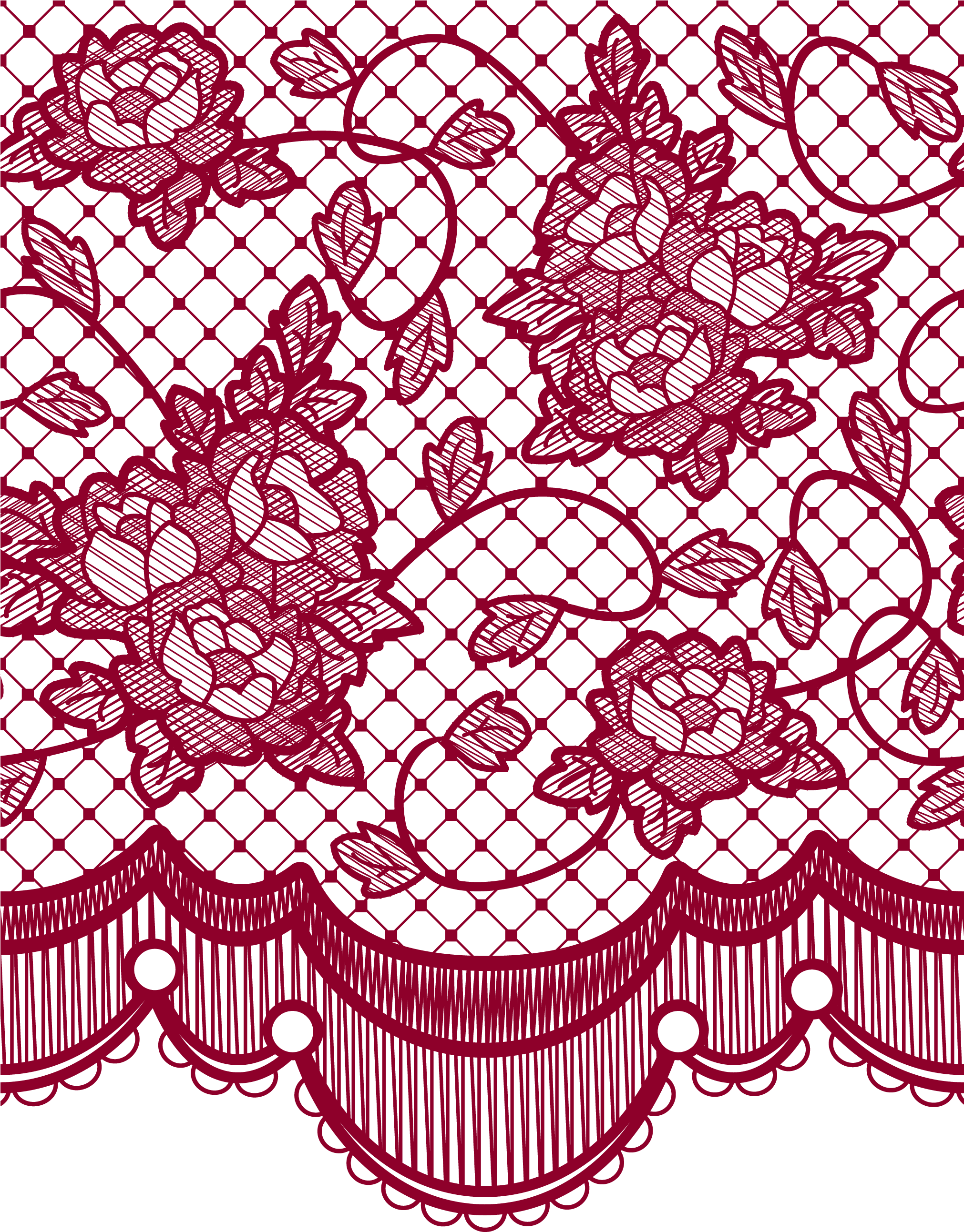 Lace Border Transparent Download - Transparent Lace (2021x2642), Png Download