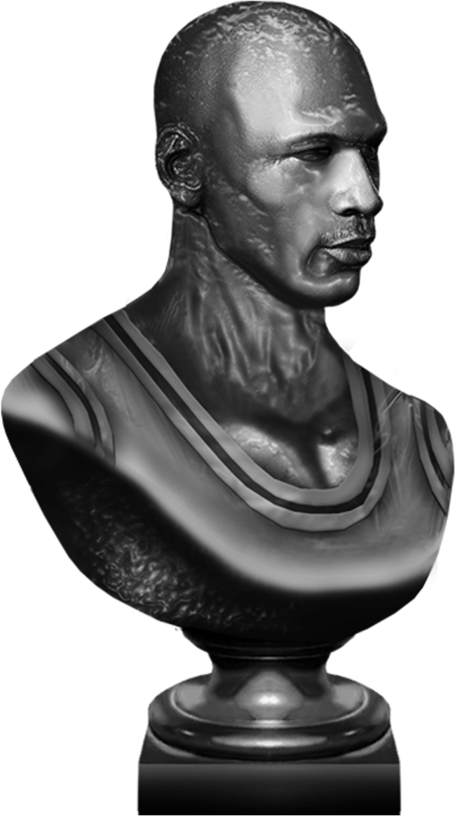 Michael Jordan - Michael Jordan Bust Statue (2000x1250), Png Download