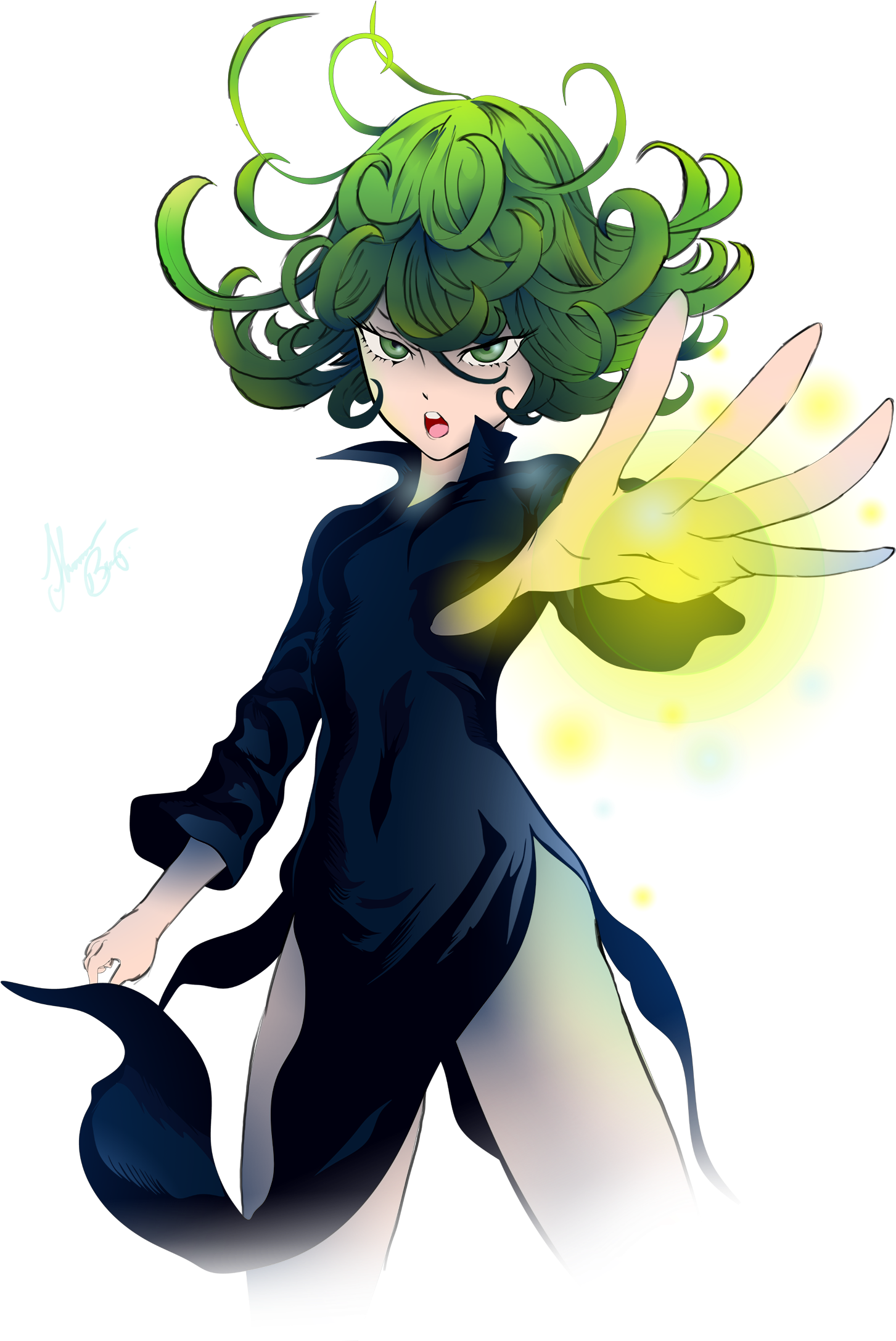 Naruto Vs Tornado - One Punch Man Tatsumaki Art (1500x2173), Png Download