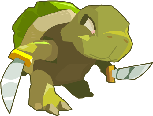 Green Turtle - Turtles Drawing Transparent Background (500x500), Png Download
