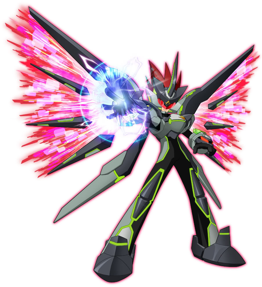 My Favorite Mega Man Memory Was Activating Black Ace - Mega Man Star Force Png (933x1024), Png Download