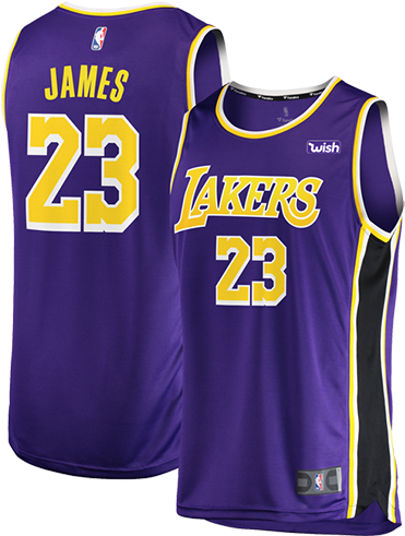 Download Transparent Los Angeles Lakers Youth Lebron James Replica