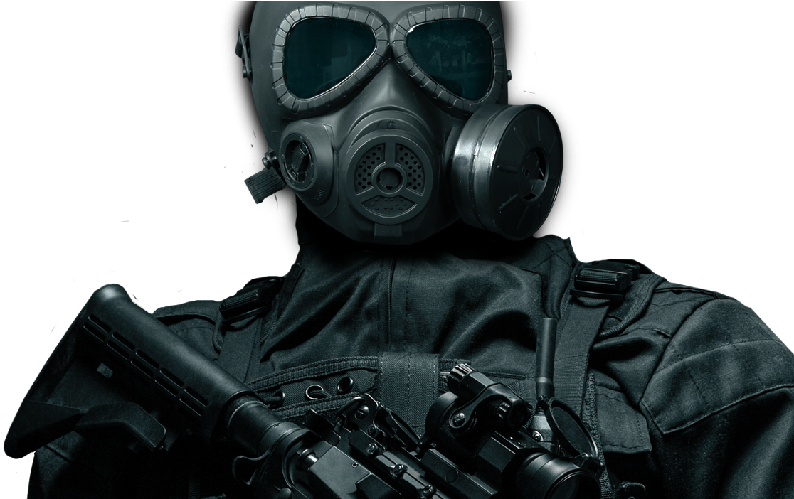 Gas Mask (1140x701), Png Download