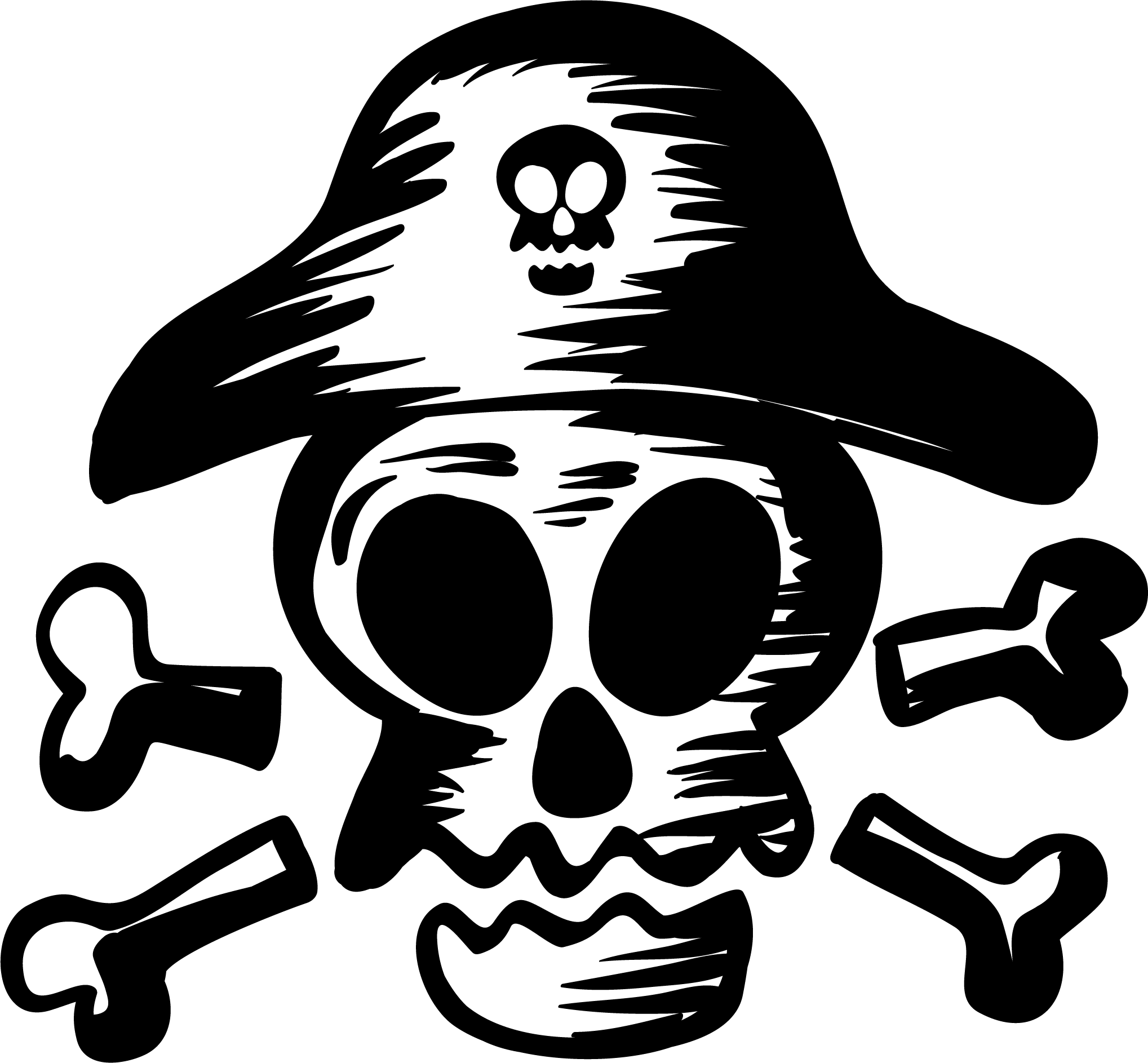 Skull Pirate Png - Treasure Map With Symbols (768x711), Png Download
