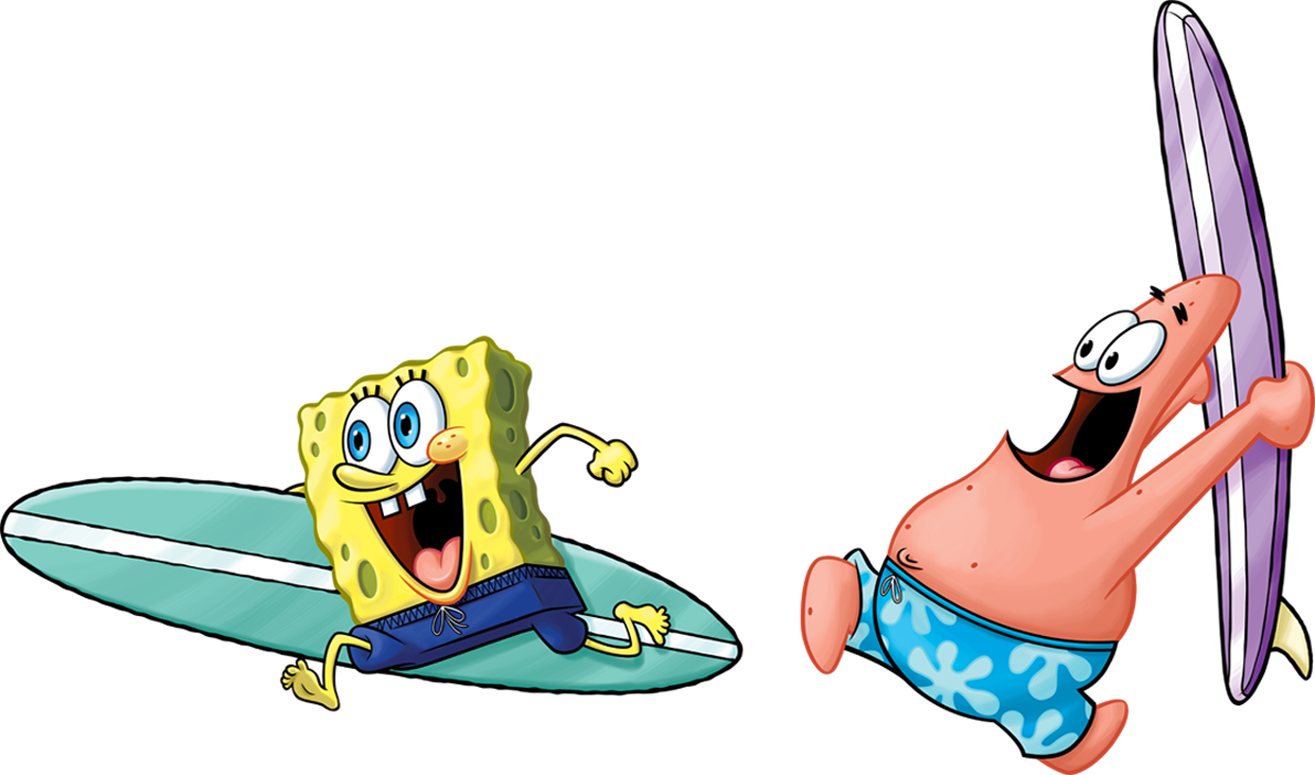 Spongebob Surfing Png