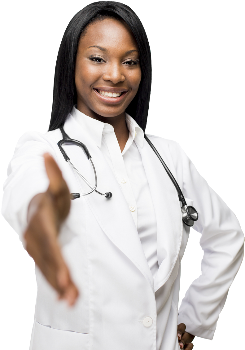 Personal Care Services To Our Valued Patients In Our - African American Doctor Png (790x1165), Png Download