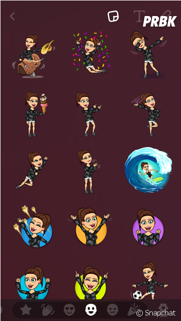 Bitmoji Snapchat Lance Les Emojis Personnalis S Votre - Bitstrips (624x640), Png Download